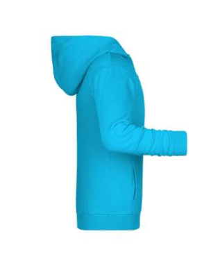 Children's Zip Hoody OCS Blended & RCS, turquoise – James & Nicholson (3)