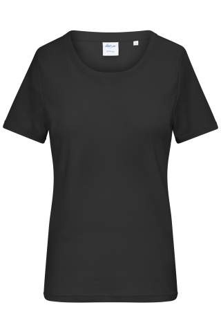 Ladies' T-Shirt 1:1 Rib OCS Standard, black – James & Nicholson (1)