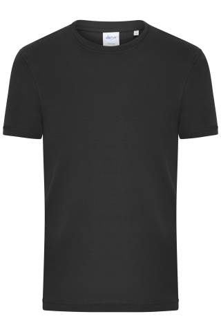 Men's T-Shirt 1:1 Rib OCS Standard, black – James & Nicholson (1)