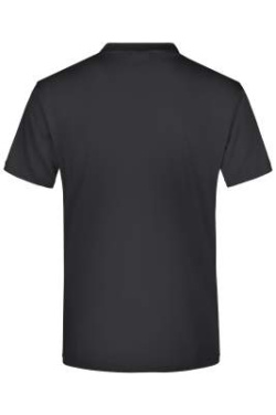 Mittelschweres T-Shirt mit V-Ausschnitt, black - James & Nicholson (4)