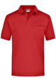 Polo-Piqué Pocket, red