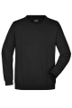 Schweres Sweatshirt mit Rundhalsausschnitt, black
