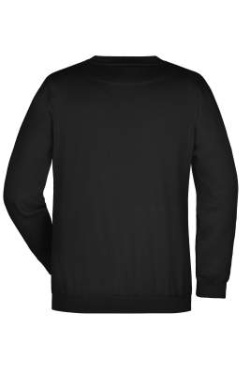 Schweres Sweatshirt mit Rundhalsausschnitt, black - James & Nicholson (4)