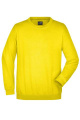 Schweres Sweatshirt mit Rundhalsausschnitt, sun-yellow