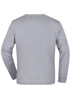 Basic-Sweatshirt, grey-heather - James & Nicholson (4)