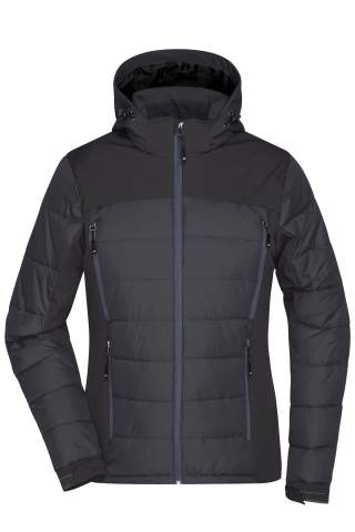 Ladies' Outdoor Hybrid Jacket, black – James & Nicholson (1)