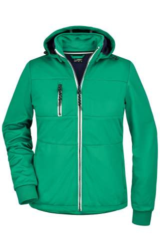 Ladies' Maritime Jacket, irish-green/navy/white – James & Nicholson (1)
