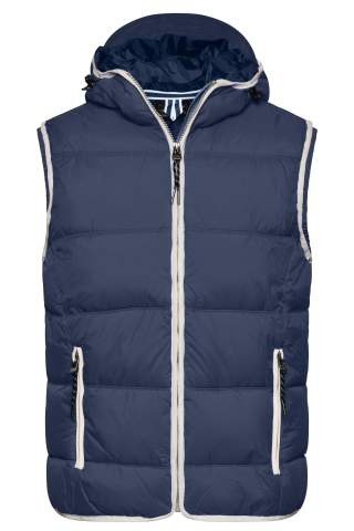 Men's Maritime Vest, navy/white – James & Nicholson (1)