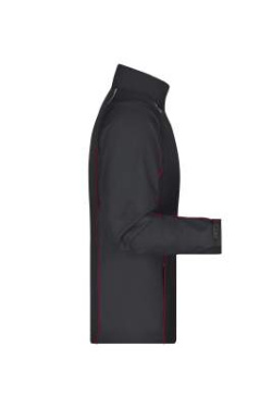 Men's Zip-Off Softshell Jacket, black/red – James & Nicholson (3)