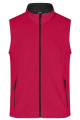 Men's Promo Softshell Vest, red/black