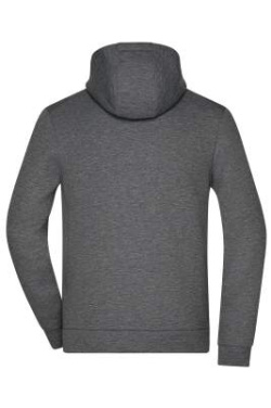 Men's Hooded Jacket, dark-melange – James & Nicholson (4)