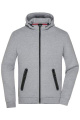 Men's Hooded Jacket, light-melange