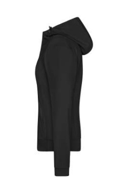 Ladies' Hooded Softshell Jacket, black/black – James & Nicholson (2)