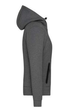 Ladies' Hooded Jacket, dark-melange – James & Nicholson (3)