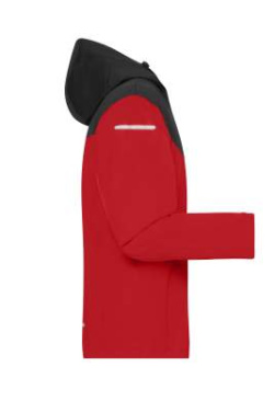 Men's Allweather Jacket GRS, light-red/black/light-red – James & Nicholson (3)