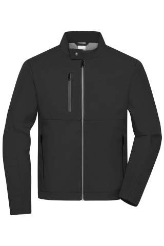Men's Softshell Jacket, black – James & Nicholson (1)