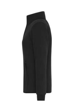 Ladies' Bonded Fleece Jacket, black/dark-grey – James & Nicholson (2)