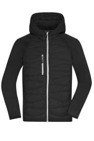 Men's Hybrid Jacket, black/black – James & Nicholson (1)