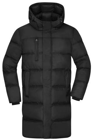 Men's Winter Short Coat GRS, black – James & Nicholson (1)