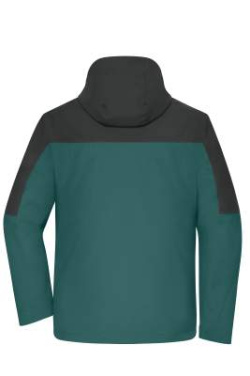 Men's 3-in-1-Jacket GRS, smoky-green/carbon – James & Nicholson (4)