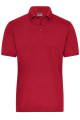 Men's ORGANIC Stretch-Polo Work - SOLID - OCS Blended, red