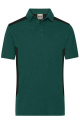 Men's Workwear Polo - STRONG - GRS & OCS Blended, dark-green/black