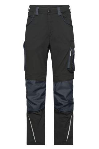 Workwear Pants Slim Line - STRONG - GRS, black/carbon – James & Nicholson (1)