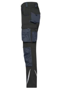 Workwear Pants Slim Line - STRONG - GRS, black/carbon – James & Nicholson (2)