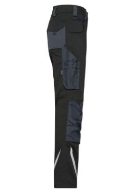 Workwear Pants Slim Line - STRONG - GRS, black/carbon – James & Nicholson (3)
