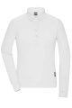 Ladies' Workwear-Long-Sleeved Polo OCS Blended, white