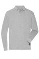 Men's Workwear-Long-Sleeved Polo OCS Blended, grey-heather
