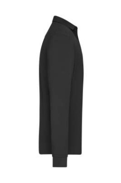 Men's Workwear-Long-Sleeved Polo OCS Blended, black – James & Nicholson (3)