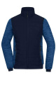Ladies' Padded Hybrid Jacket, navy/royal-melange