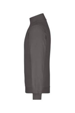 Round-Neck Zip, carbon – James & Nicholson (2)