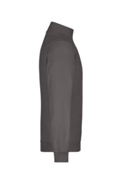 Round-Neck Zip, carbon – James & Nicholson (3)