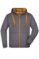 Men's Doubleface Jacket, carbon/orange