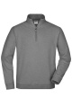 Round-Neck Zip, sports-grey