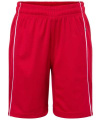Basic Team Shorts Junior, red/white