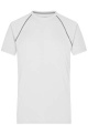 Men's Sports T-Shirt, white/silver