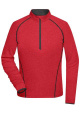 Ladies' Sports Shirt Long-Sleeved, red-melange/titan
