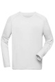 Men's Sports Shirt Long-Sleeved GRS, white