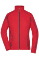Ladies' Structure Fleece Jacket, red/carbon