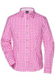 Ladies' Traditional Shirt, purple/white