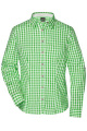 Ladies' Traditional Shirt, green/white