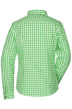 Ladies' Traditional Shirt, green/white – James & Nicholson (4)