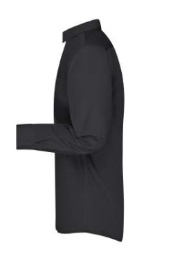 Men's Business Shirt Long-Sleeved, black – James & Nicholson (2)