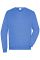 Men's V-Neck Pullover, glacier-blue