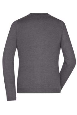 Ladies' V-Neck Cardigan, anthracite-melange – James & Nicholson (4)