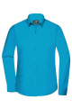 Ladies' Shirt Long-Sleeved Poplin, turquoise