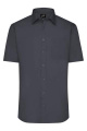 Men's Shirt Short-Sleeved Poplin, carbon